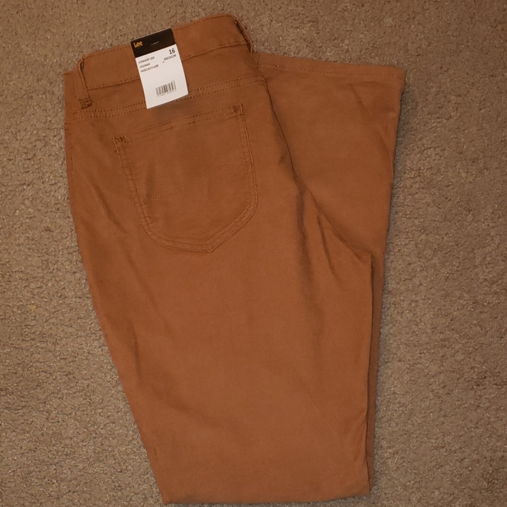 Lee straight leg mid rise pants